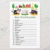 Landbouwdieren Baby tekstrammer (Voorkant)