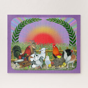 Landbouwdieren Legpuzzel