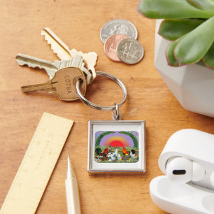 Landbouwdieren Sleutelhanger