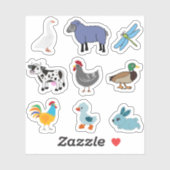 LANDBOUWDIEREN STICKER (Vel)