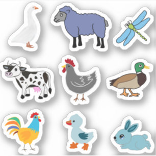 LANDBOUWDIEREN STICKER