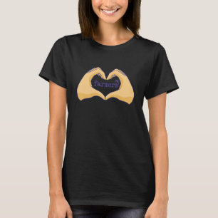 Landbouwer Grafisch Koe Boerderij Landbouw Tractor T-shirt