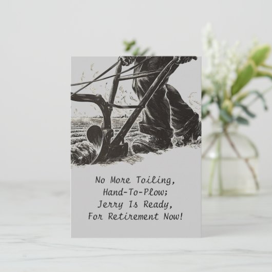 Landbouwers Boerderij van ploegen Kaart (Staand voorkant)