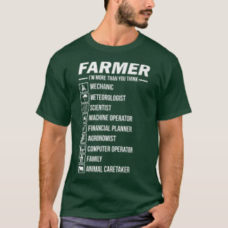 Landbouwers die biologisch Boerderij produceren T-shirt