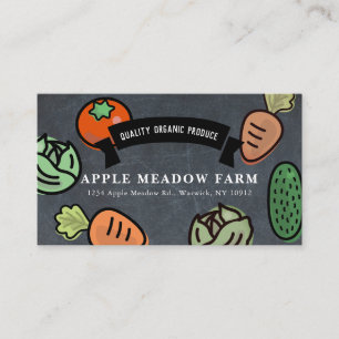 Landbouwers die groentegewassen Boerderijen Visitekaartje