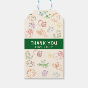 Landbouwers die lokaal worden geteeld cadeaulabel