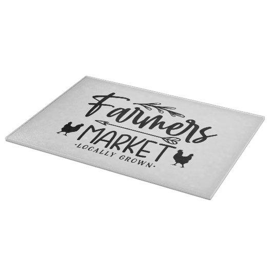 Landbouwers die lokaal worden geteeld snijplank (Hoek)