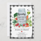 Landbouwers Market Baby shower plaatselijk gekweek Kaart (Voorkant)