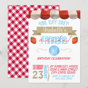 Landbouwers Market Birthday Kaart