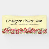 Landbouwers Market Custom Flower Boerderij Banner (Horizontaal)