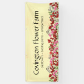 Landbouwers Market Custom Flower Boerderij Banner (Verticaal)