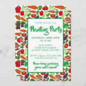 Landbouwers Markt Veggie Garden Spring Planparty Kaart (Voorkant / Achterkant)