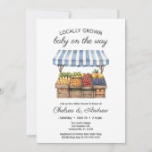 Landbouwers MarktBaby shower plaatselijk geteelde Kaart (Voorkant)
