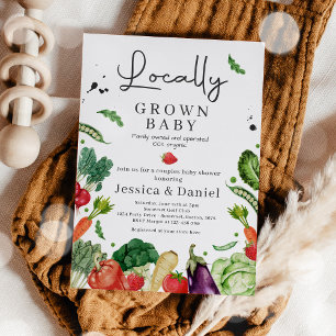 Landbouwers MarktBaby shower plaatselijk geteelde  Kaart