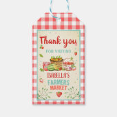 Landbouwers Marktdank voor de Birthday Gift Labels Cadeaulabel (Voorkant)