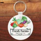 Landbouwers Markten voor aangepaste Sleutelhanger (Voorkant)