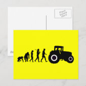 Landbouwers Ontwikkeling van boerentractoren voor Briefkaart (Voorkant / Achterkant)