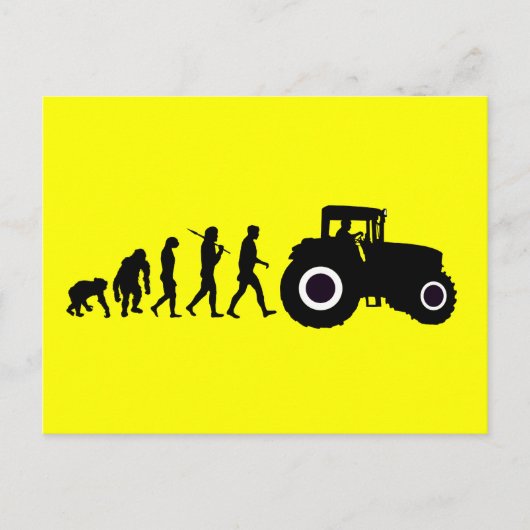 Landbouwers Ontwikkeling van boerentractoren voor Briefkaart (Voorkant)