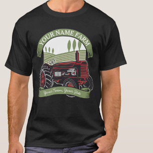 Landbouwers van gepersonaliseerde  Boerderijen tra T-shirt