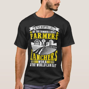Landbouwers werken overal ter wereld en kunnen boe t-shirt