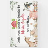 Landbouwhuisdieren: Banner Banner-backdrop (Verticaal)