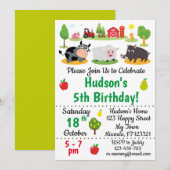 Landbouwhuisdieren Kaart (Voorkant / Achterkant)