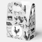 landbouwhuisdieren Rustische kuilen Bedankdoosjes (Geopend)