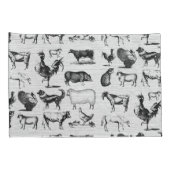 landbouwhuisdieren Rustische kuilen Kussensloop (Achterkant-Rechts)