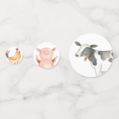 Landbouwhuisdieren Tafel Confetti (Voorkanten)