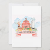 Landbouwhuisdieren van de Barnyard Bash Kaart (Achterkant)