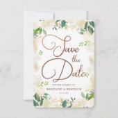 Landbouwhuisvesting, vers Rustisch Waterverf Save The Date (Voorkant)