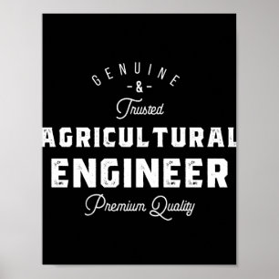 Landbouwingenieur, cool, ingenieur, engineering poster