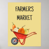 Landbouwmarkt 18x24 poster (Voorkant)