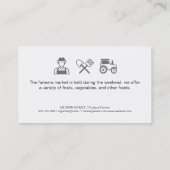 Landbouwmarkt Visitekaartje (Achterkant)