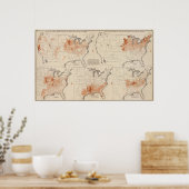 Landbouwproducten in de VS Poster (Keuken)