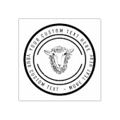 Landbouwschapen lammeren rubberstempel (Afrduk)