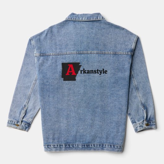 landbouwstijl denim jacket (Achterkant)