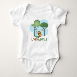 Landdieren bodysuit voor kinderen