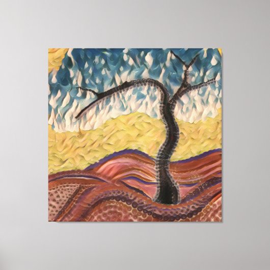 Landdroomboom Mandala Canvas Afdruk (Voorkant)