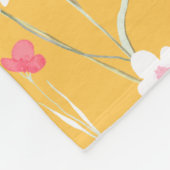 Landdruk voor weide huisdier geel fleece deken (Hoek)