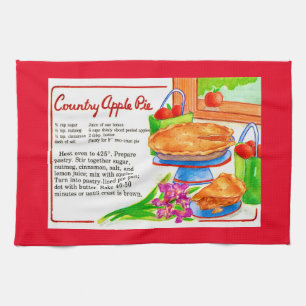 Landelijk appel taart recept theedoek