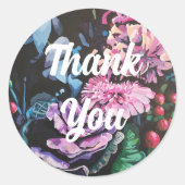 Landelijk Bloemstuk Bedankt Sticker (Voorkant)