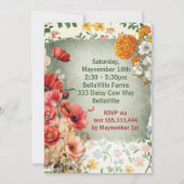 Landelijk Boerderij Feest Thema Kaart (Achterkant)