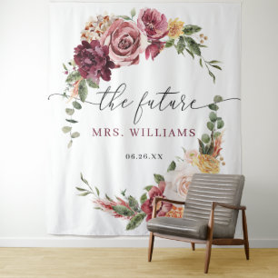 Landelijk Boho Romantisch Bloemstuk Bruidsdecorati Wandkleed