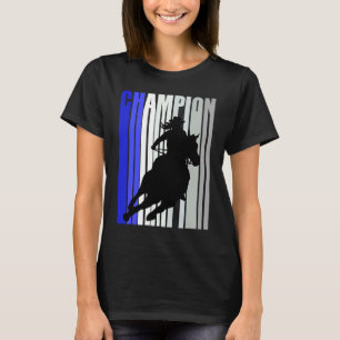 Landelijk Cowgirl Kampioen Paardrijden Barrel Race T-shirt