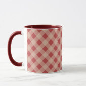 Landelijk Gingham Mok (Links)