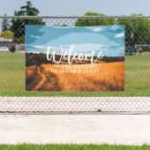 Landelijk gouden tarweveld zonovergoten platteland spandoek (Insitu)