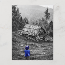 Landelijk Huis Landschap Minimalistische Fotografi Briefkaart