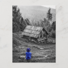 Landelijk Huis Landschap Minimalistische Fotografi Briefkaart