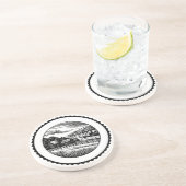 Landelijk landschap 03 zandsteen onderzetter (Zijkant)